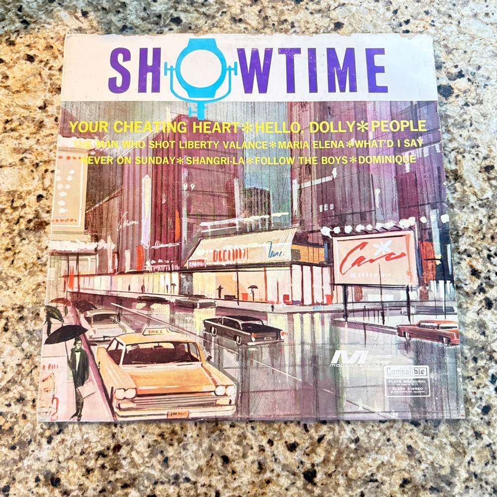 Showtime Vintage Vinyl Record, Modern Sound, Columbia Recording Studio Nashville